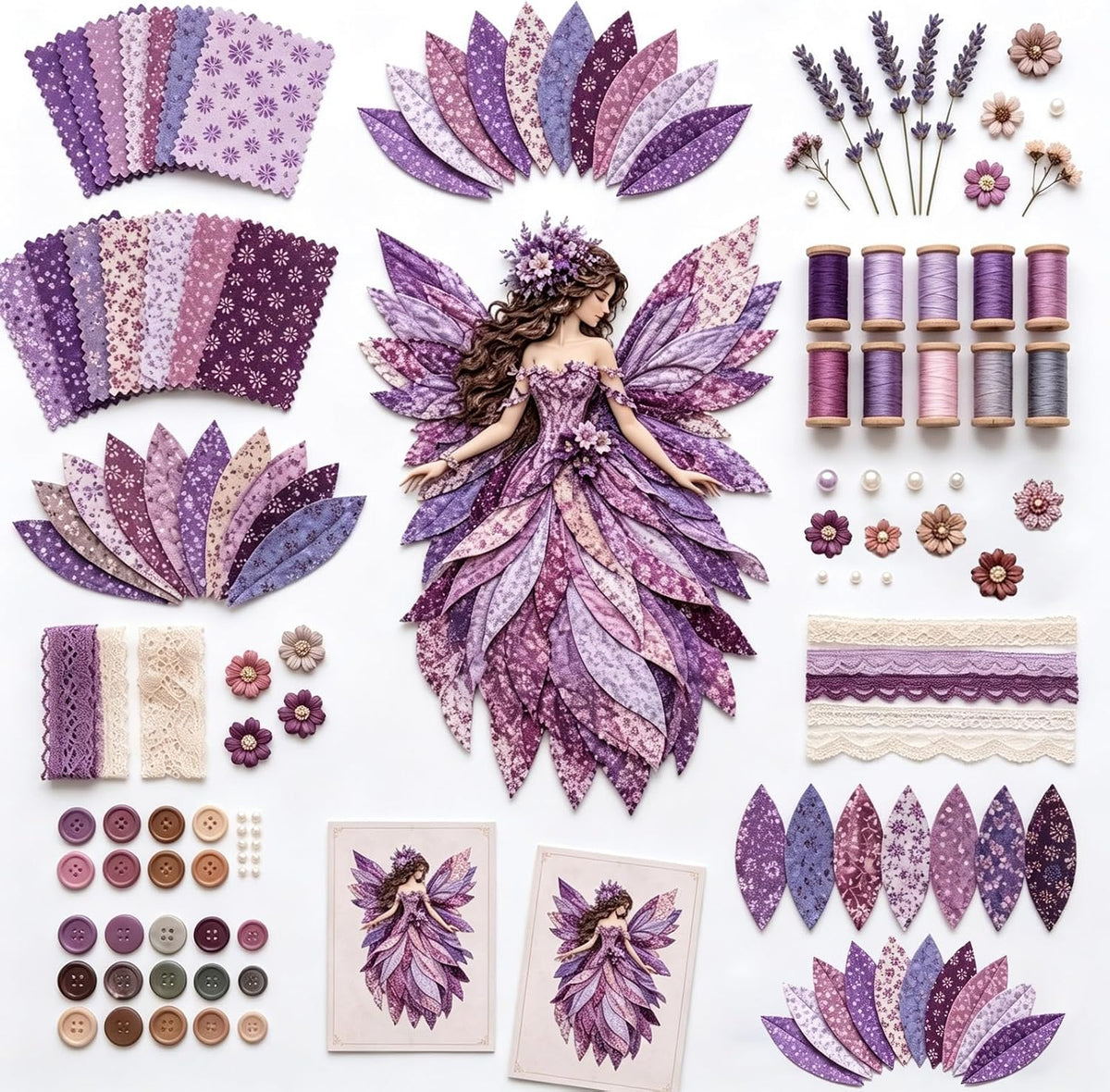 Fairy Patchwork DIY Kit-D