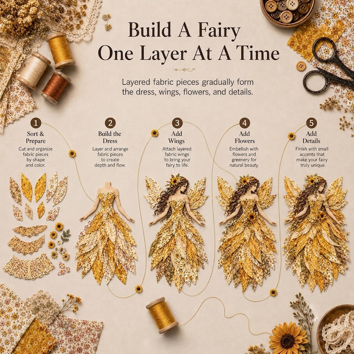 Fairy Patchwork DIY Kit-B